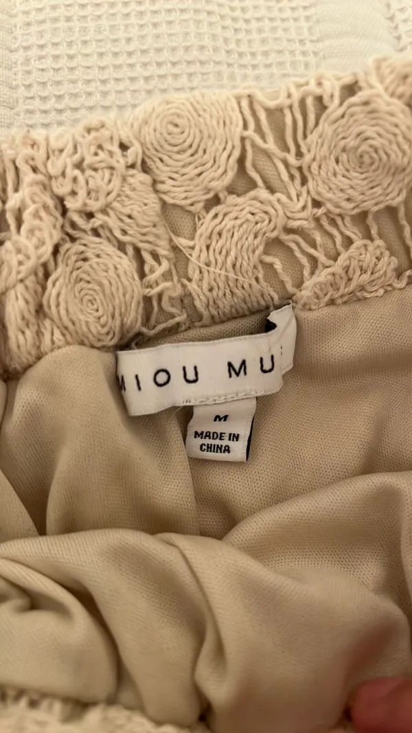 Miou muse top and skirt set Tan Size M - Image 4