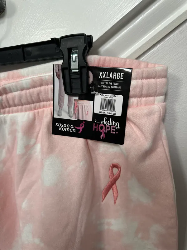 Rails Susan Komen Women s Size 2XL Pink Tie Dye Jogger Pants Ramona Warrior - Image 4