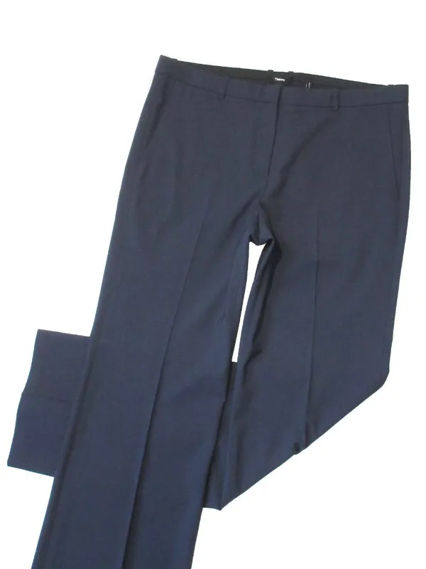NWT THEORY Demitria in Nocturne Navy Classic Suit Wool Trouser Pants 12 x 34 ½ - Image 5
