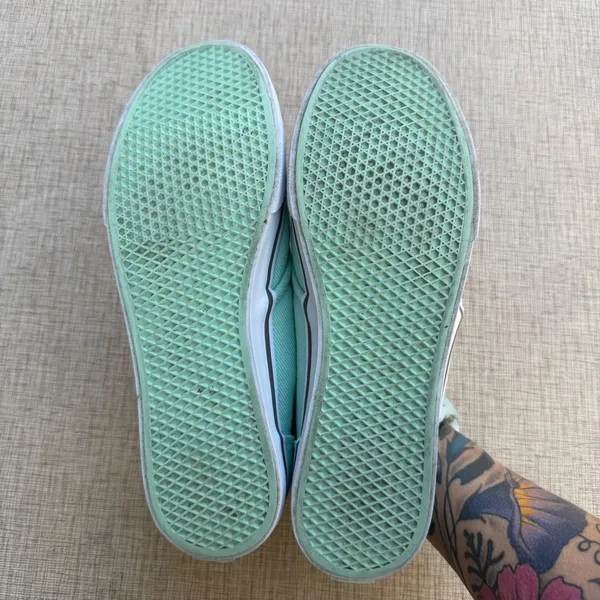 Vans Atwood Mint Green Canvas Low Top Sneakers Seafoam VN-0NJ08VZ Womens Size 10 - Image 6