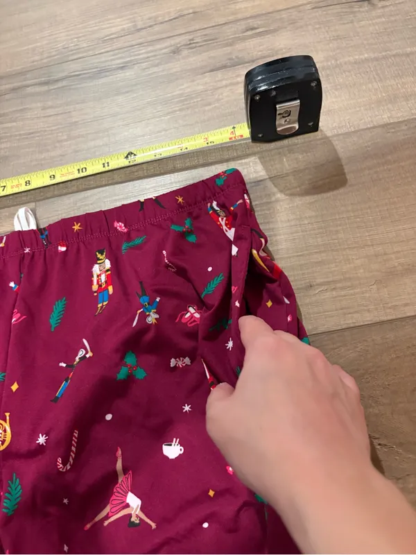 Joyspun nutcracker holiday Long Sleeve Jogger Pants Pajama Set Berry size large - Image 9