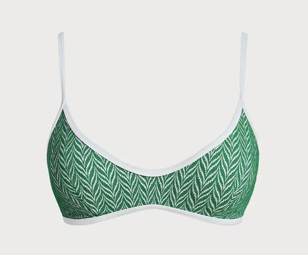 Berlook Green Geometric X Cross Surf Top & Full Coverage Surf Bottom - Image 6