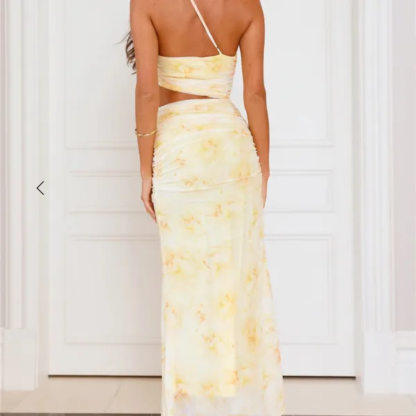 Hello molly yellow 1 shoulder dress - Image 2