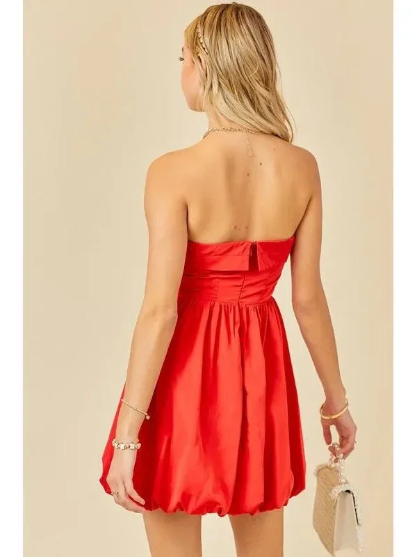 Strapless Red Mini Bubble - Image 2