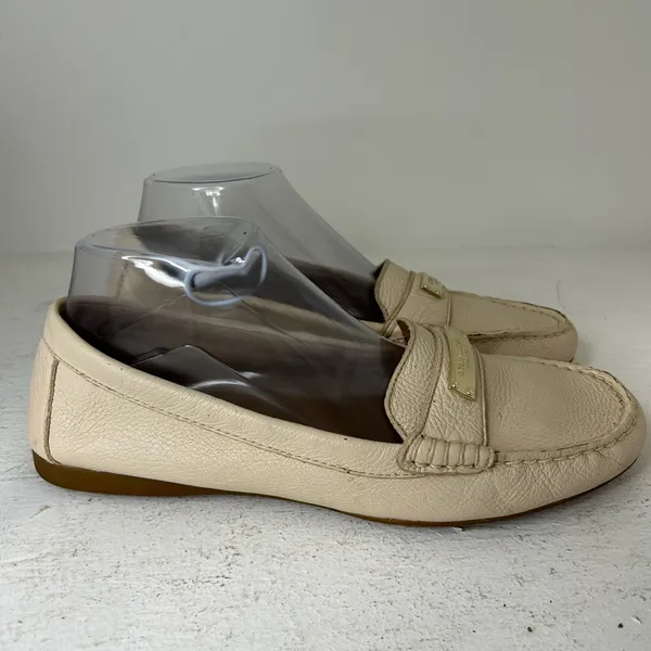 Coach Beige Leather Women’s Slip-Ons - Image 2