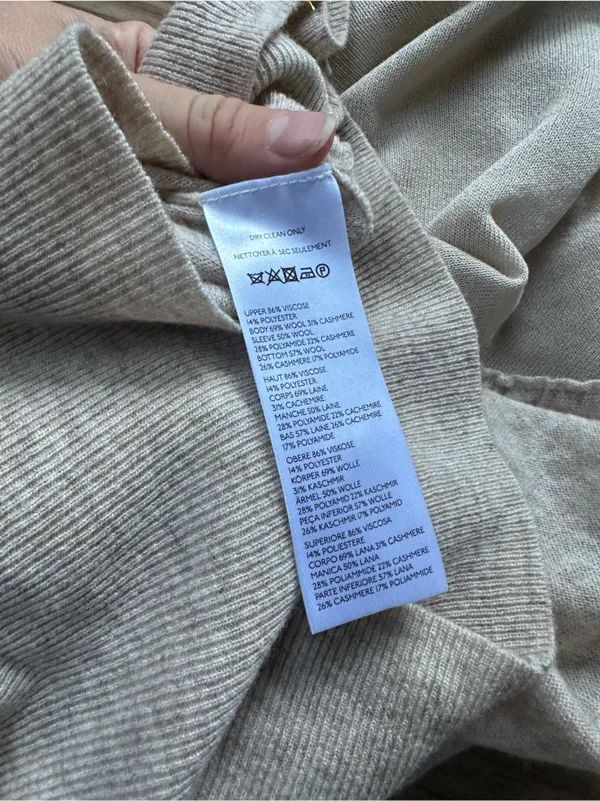NWT Maeve Anthropologie mock neck dolman sweater oatmeal xs - Image 5