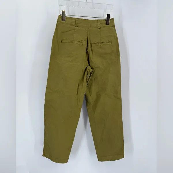 Free‎ people olive green pleated pants size 0 - Image 2