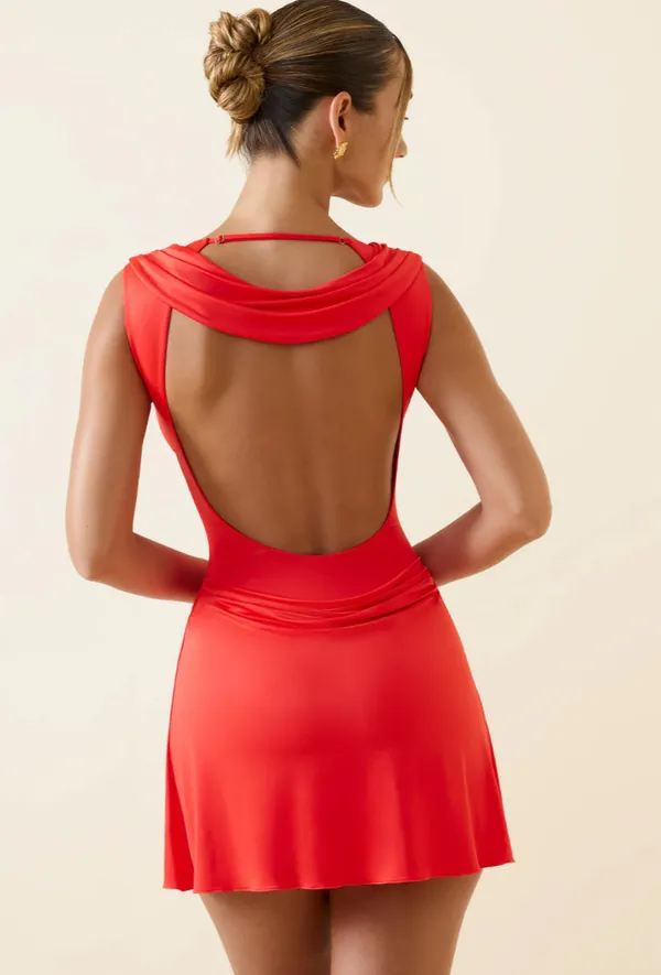 Oh Polly Mini Dress Red - Image 2