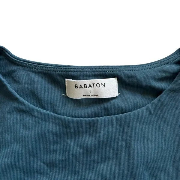 Babaton Contour Crew Longsleeve Bodysuit Deep Teal Size S Contemporary Modern - Image 8