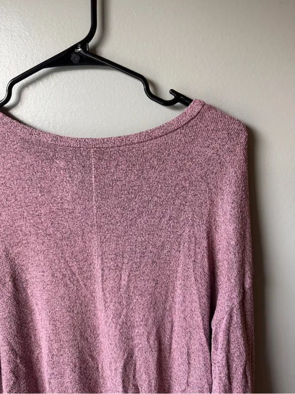American Eagle Soft & Sexy Plush Pink Long Sleeve Top Medium - Image 4