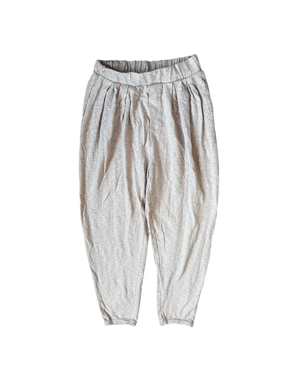 Free People Beach Pink Slub Knit Cotton Harem Style Pants Slouchy Grunge Casual - Image 5