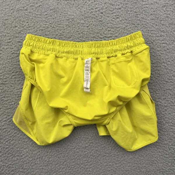 Lululemon Hotty Hot Shorts Low Rise 4" Sonic Yellow Athletic Athleisure Women 6 - Image 4