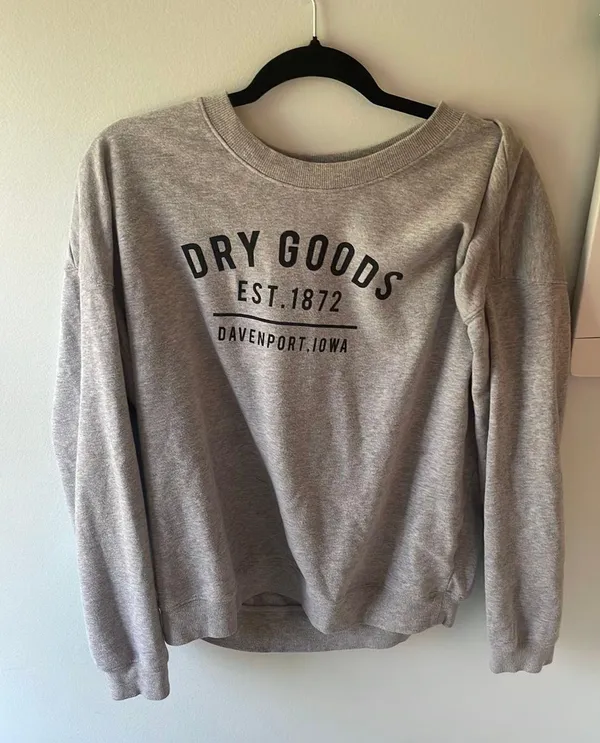 Dry Goods Sweatshirt Crewneck Grey Originality Oversized - Image 3