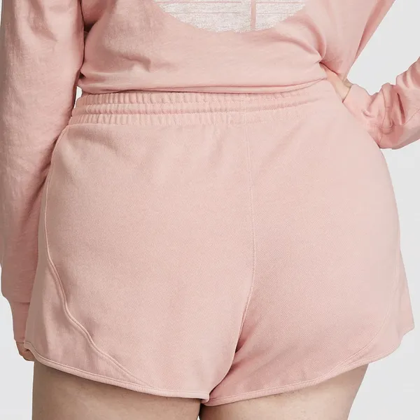 PINK Victoria's Secret Ivy Fleece Curve Hem Shorts - Image 3