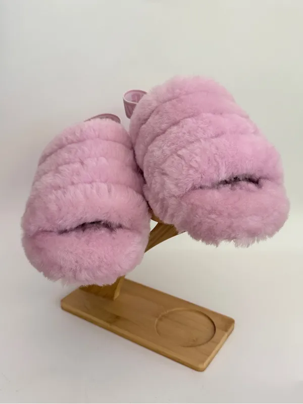UGG Fluff Yeah Slide Platform Slippers Nightfall Lilac Purple Size 9 EUC - Image 2