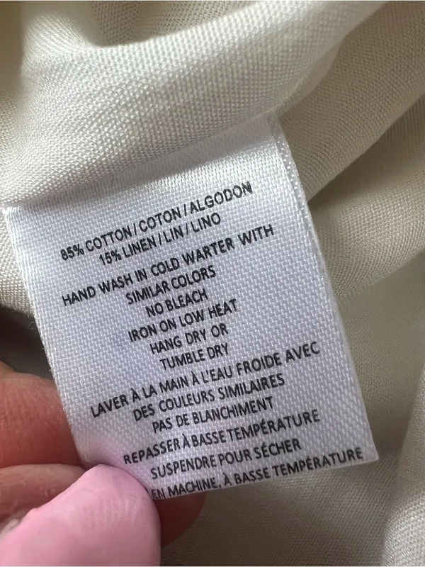 Anthropologie Ciebon White Embroidered V-Neck Shift Dress Floral Sleeveless Sm - Image 11