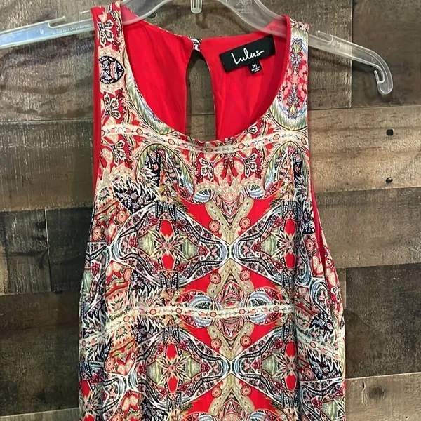 Lulu’s Design Major Red Print Swing Dress - Image 3