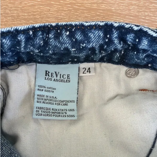 Revice Denim Jeans Wide Leg Size 24 Blue - Image 8