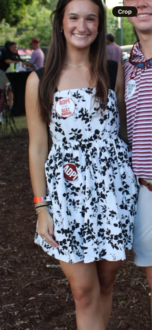 Boutique white and black tie strap dress - Image 2