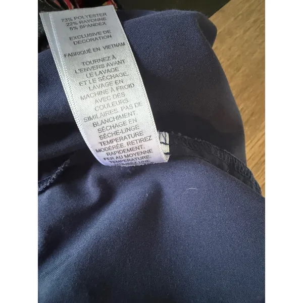 Betsey Johnson Navy Blue Scrub Pants‎ Womens Medium Cargo Jogger Elastic Waist - Image 9
