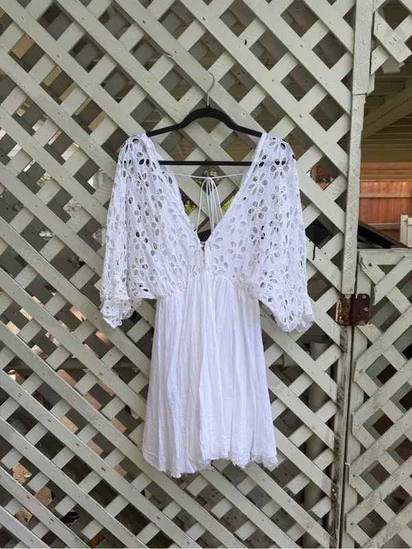 Free people Bella Note Eyelet Mini Dress - Image 9