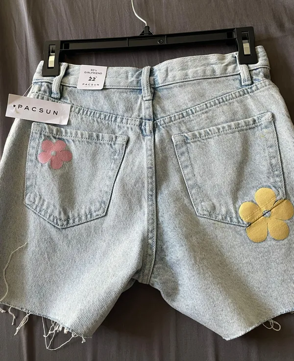 90s girlfriend retro flower shorts - Image 2