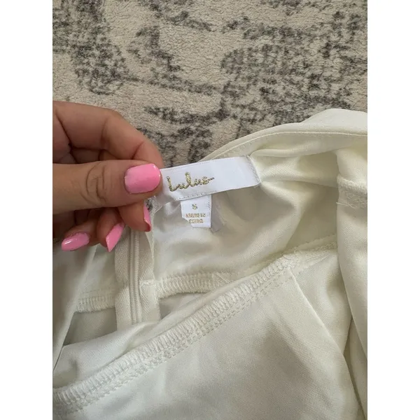 Lulus Graceful Love White Long Sleeve Backless Mermaid Maxi Dress Size Small - Image 5