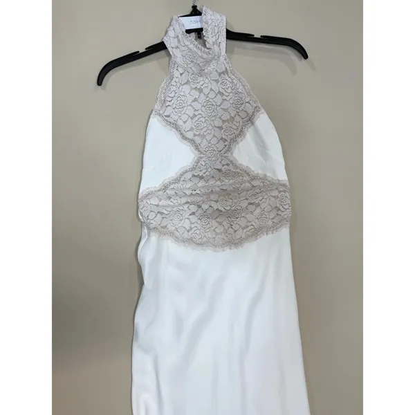Third Form Serenade Lace Halter Maxi Dress size 4 - Image 3