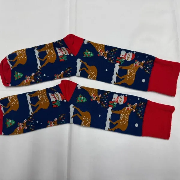 Christmas Winter Reindeers Crew‎ Socks - NEW in Bag. - Image 7