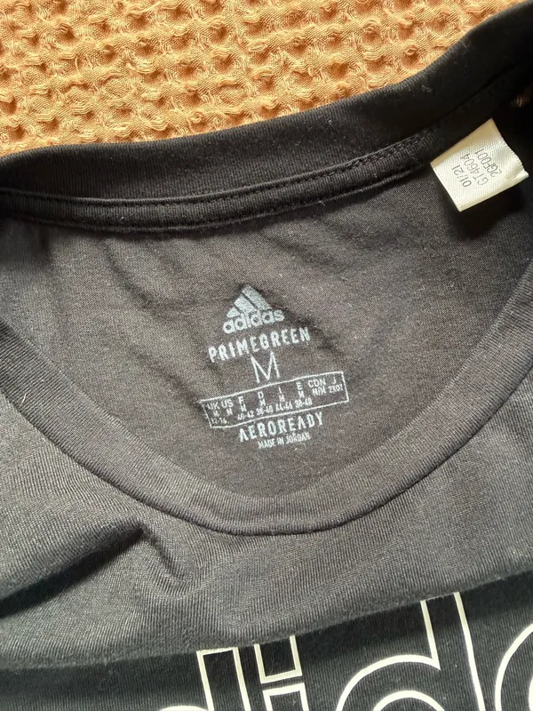 adidas Black Cropped Tee - Image 3