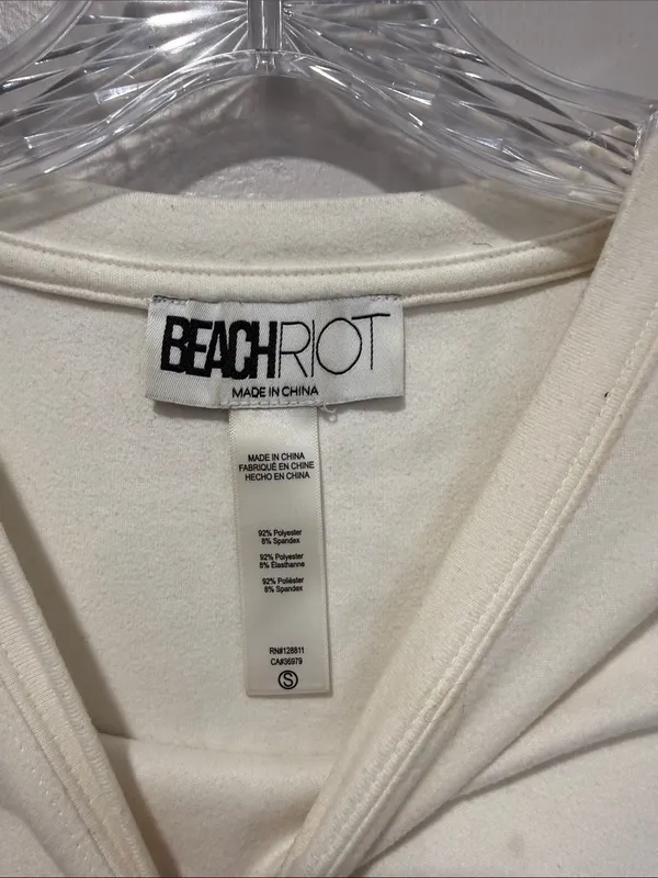 Beach Riot Cream Pullover with Pink & Magenta XOXO Appliqué - Image 5