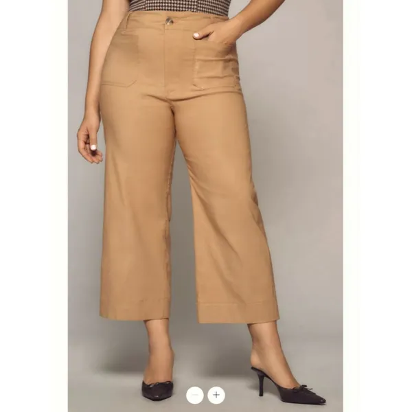Anthropologie Maeve The Colette Cropped Wide-Leg Trousers - Image 6