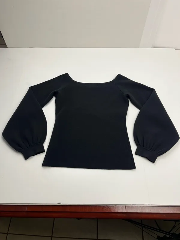 Hill House Women’s The Maude Sweater Black Small Knit‎ Fabric Long Cuffed Sleeve - Image 8