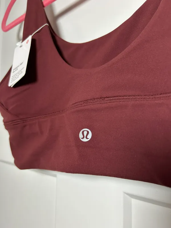 Lululemon Sz 12  Align Bra - Red Merlot - Image 6