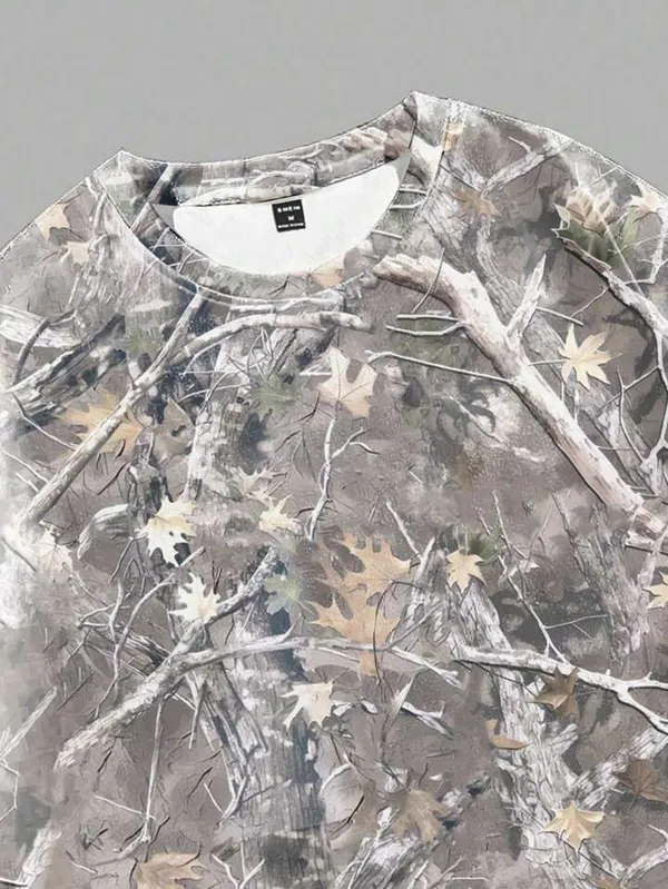 Shein Hunter Camo Oversized Tee - Image 4