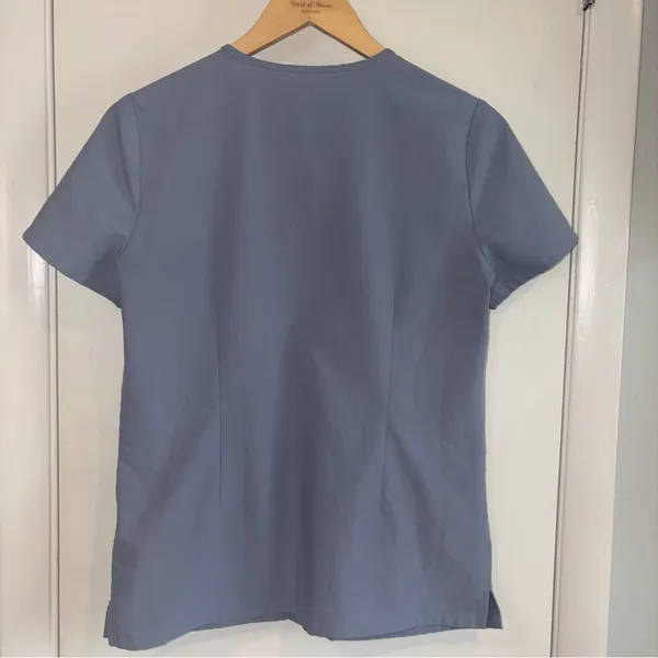 Figs Casma Scrub Top. Size: XS. Color: Dusty Blue. - Image 4