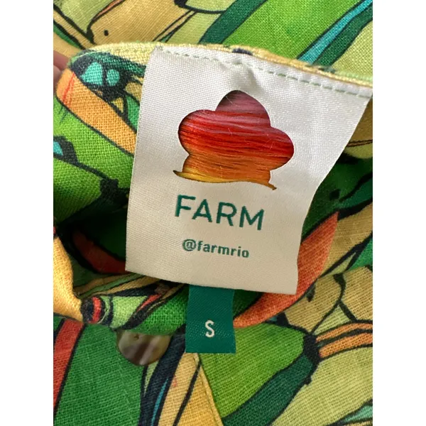 Farm Rio Green Banana Dress size small - Image 10