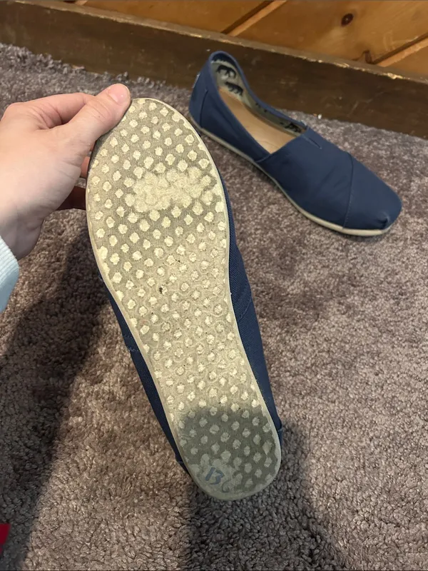 Toms Hertiage Navy Canvas Alpargata slip on flats - Image 8