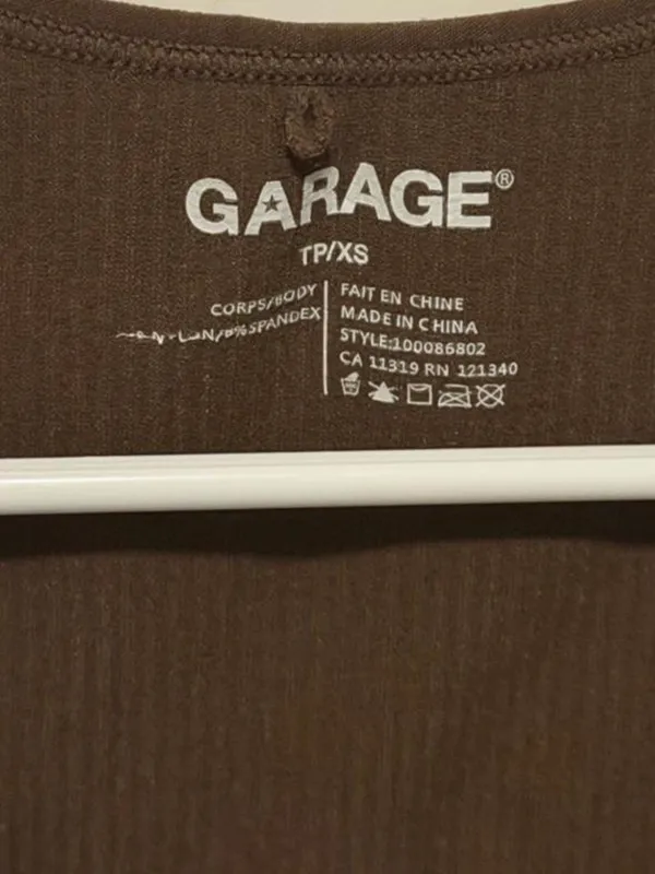 Brown Garage crop top in XS #garage #basics - Image 3