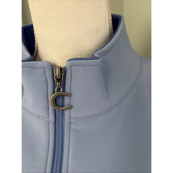Connoisseur Equestrian Collection Blue Full Zip Soft Shell Jacket Fleece‎ Small - Image 3