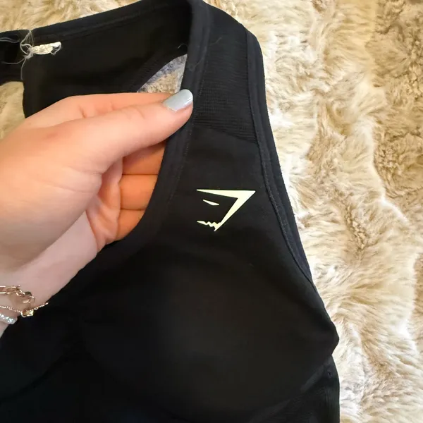 Gymshark Black Racerback Sports Bra - Image 3