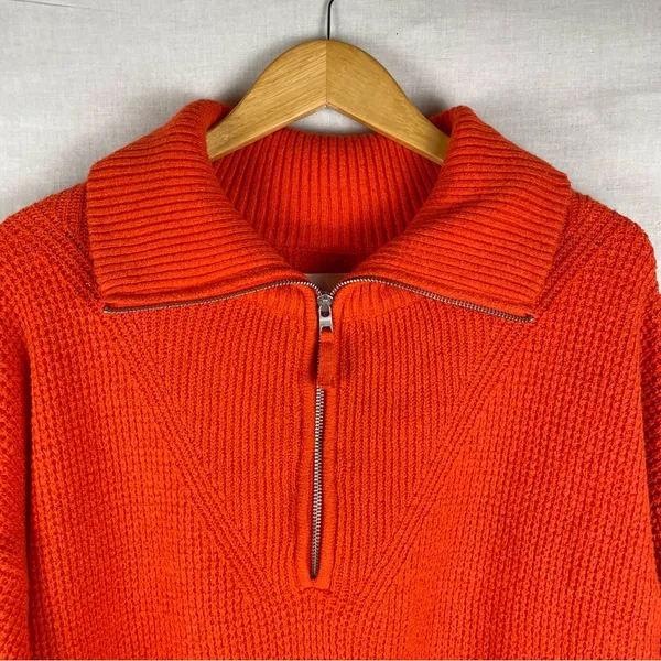 Aerie CozyUp Waffle Quarter Zip Sweater Starburst M - Image 2