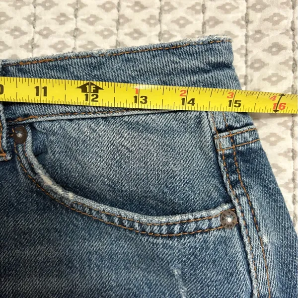We the Free Denim‎ Button-Up Skirt Size 28 EUC - Image 6