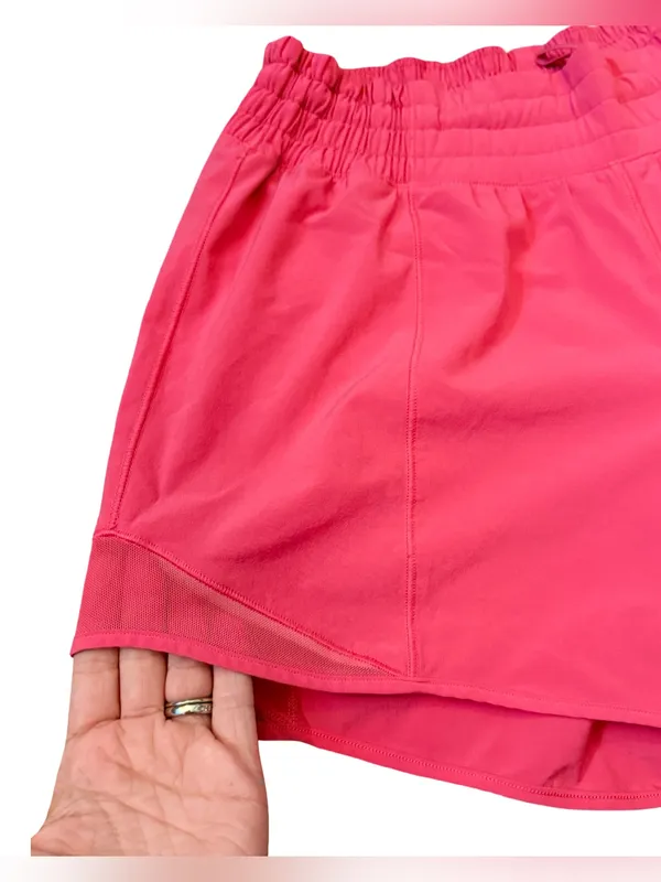 Lululemon Hotty Hot High-Rise Lined Shorts 4” Pink Size 8 - Image 3