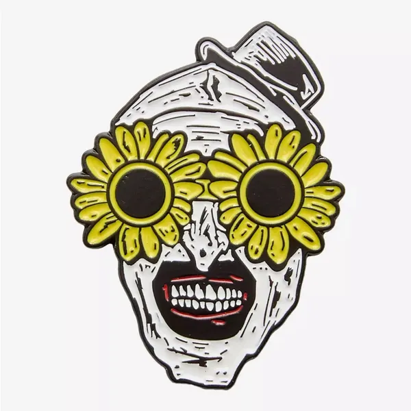 Terrifier Art The Clown Sunglasses Enamel Pin Hot Topic Exclusive - Image 2