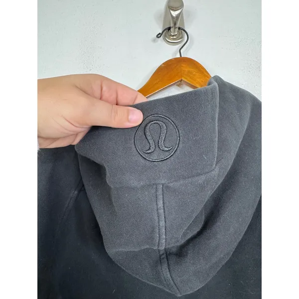 Lululemon Scuba Oversized Half-Zip Hoodie Black‎ pbWFB Team Logo XS/S LW3DM4S - Image 5