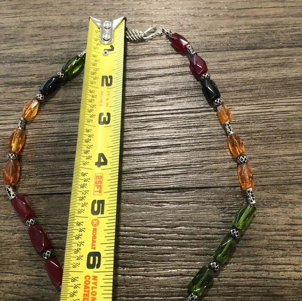 Multicolor Beaded Necklace - Image 2