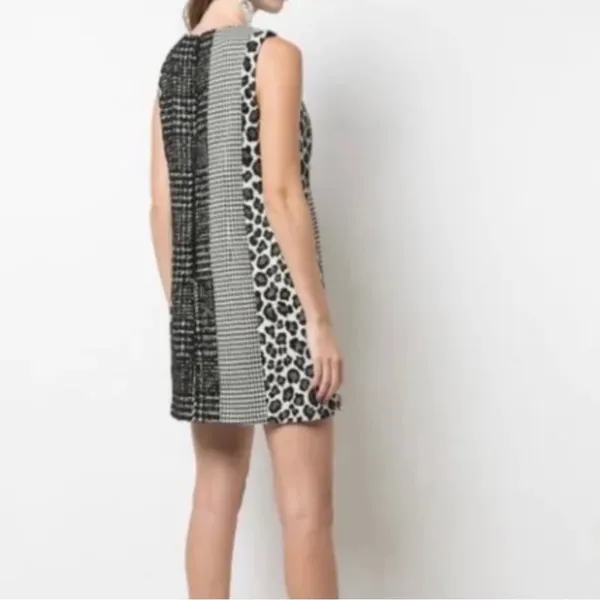 ALICE + OLIVIAClyde Patchwork Shift Dress‎ - Image 3