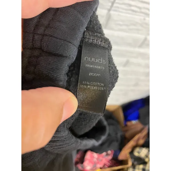 Nuuds‎ Sweatpants Women Large Black Excellent Fleece Lined Joggers athleisure - Image 6