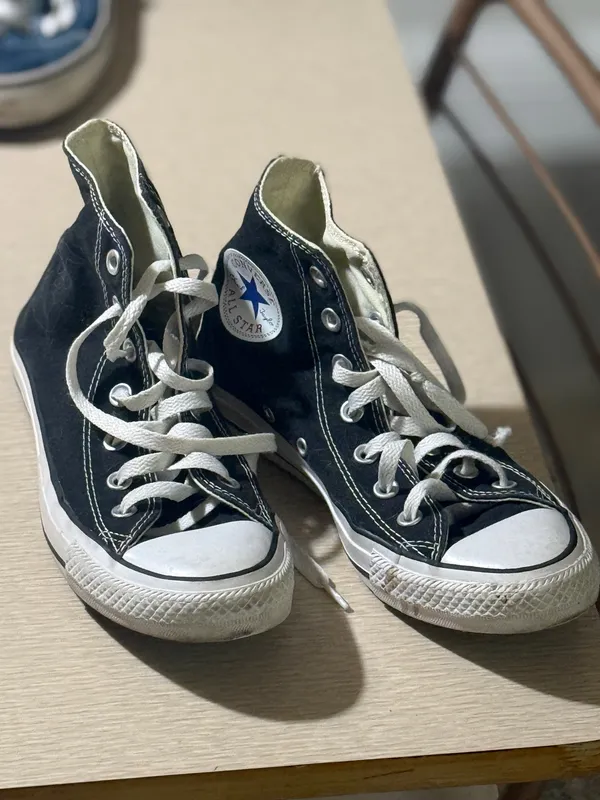 Black High-Top Converse - Image 3